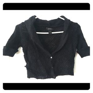Black Express Mohair Blend Cardigan
